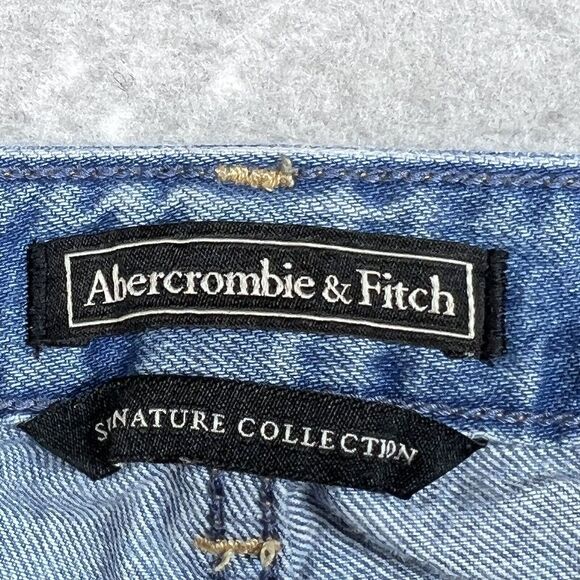 Abercrombie & Fitch Jeans SZ 25 Annie Girlfriend Floral Embroidered Distressed - Picture 13 of 16
